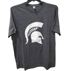 Michigan State Spartans T-Shirt‎ Chandler Crossings XL Mens Gray Bella Canvas
